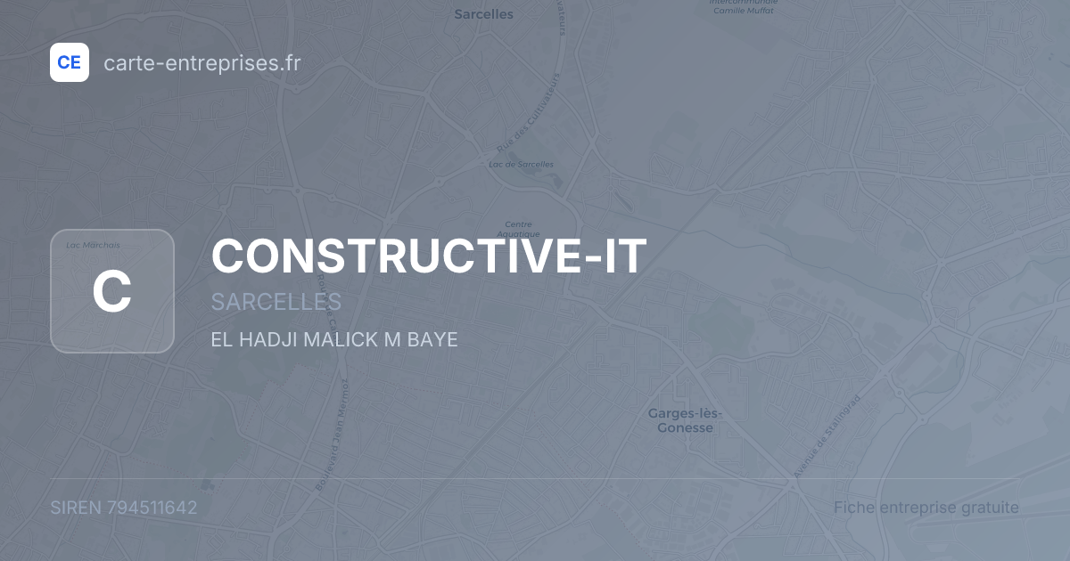CONSTRUCTIVE-IT — 794511642 — fiche entreprise