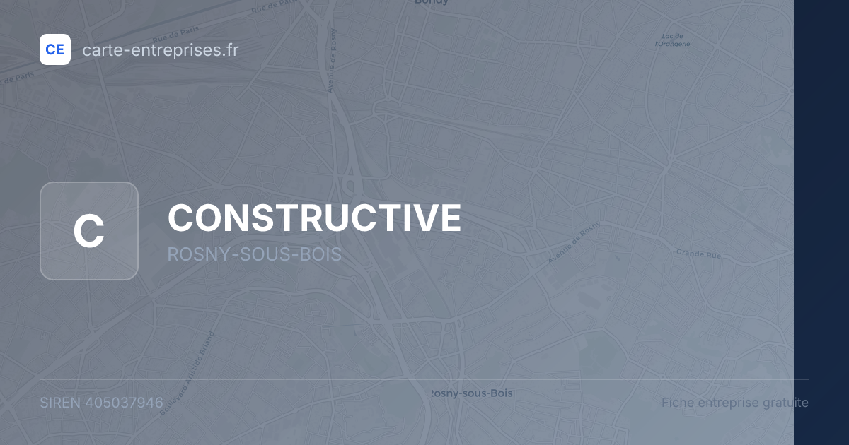 CONSTRUCTIVE — 405037946 — fiche entreprise