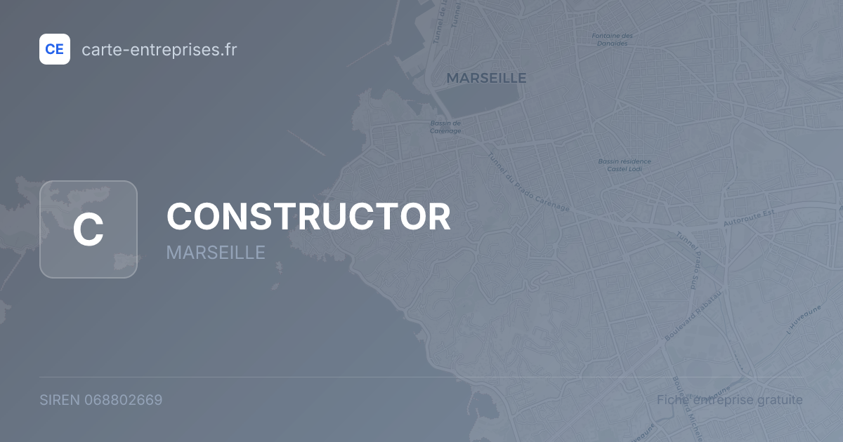 CONSTRUCTOR — 068802669 — fiche entreprise