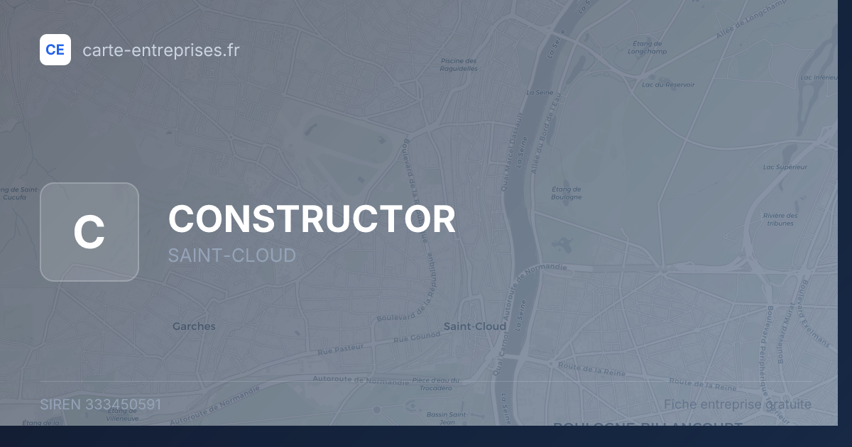 CONSTRUCTOR — 333450591 — fiche entreprise