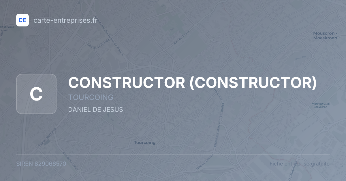CONSTRUCTOR — 829066570 — fiche entreprise