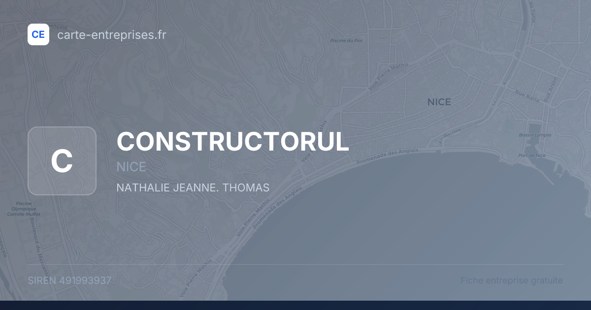 CONSTRUCTORUL — 491993937 — fiche entreprise