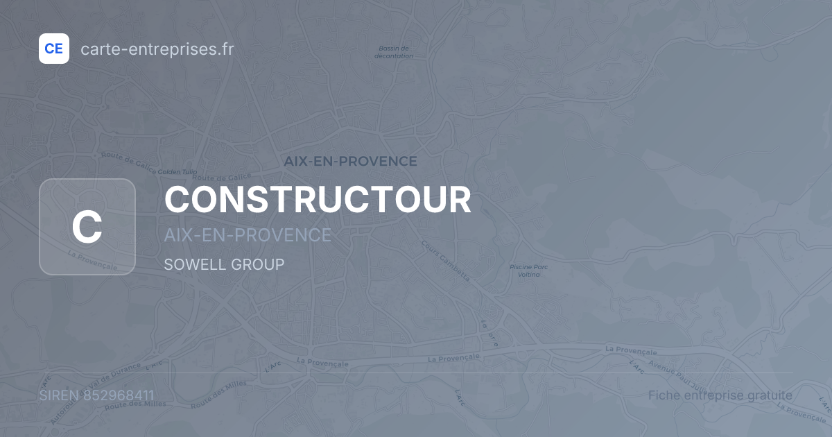 CONSTRUCTOUR — 852968411 — fiche entreprise