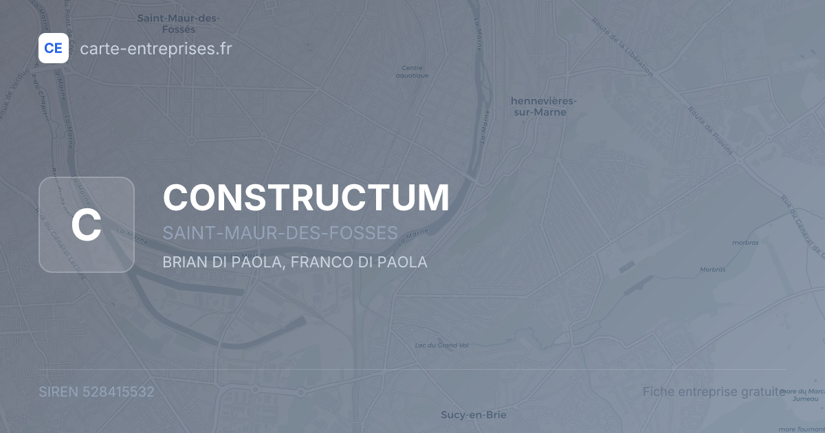 CONSTRUCTUM — 528415532 — fiche entreprise