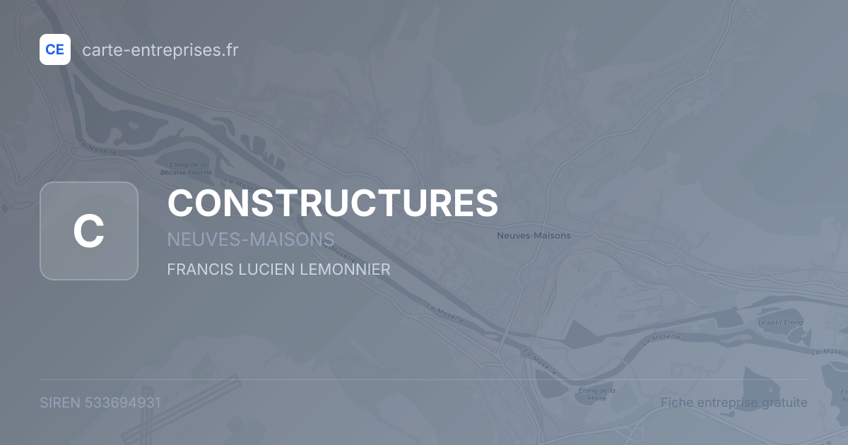 CONSTRUCTURES — 533694931 — fiche entreprise