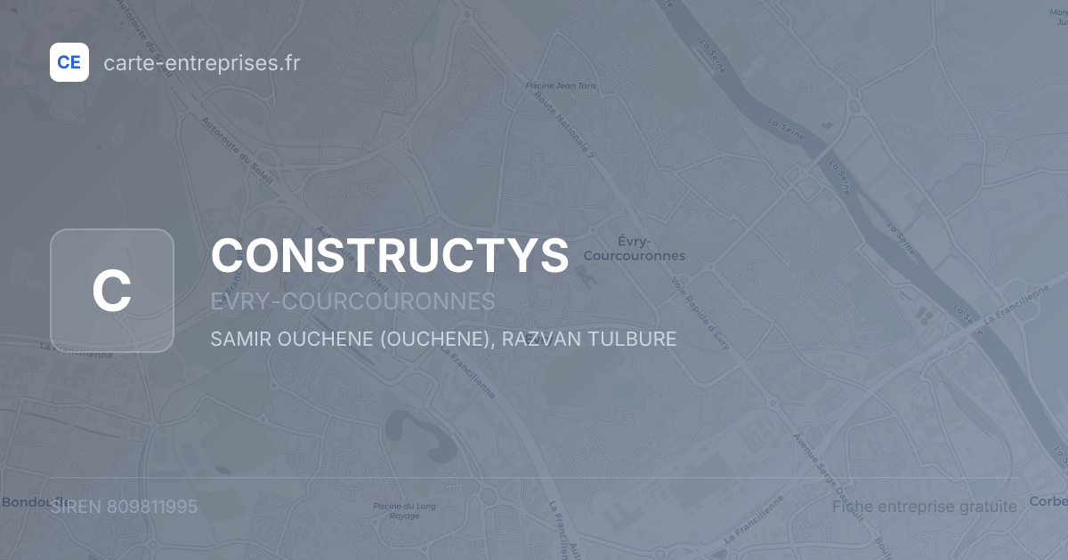 CONSTRUCTYS — 809811995 — fiche entreprise