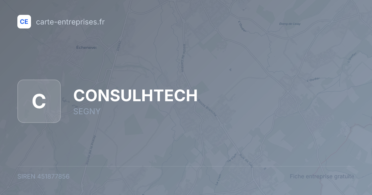 CONSULHTECH — 451877856 — fiche entreprise