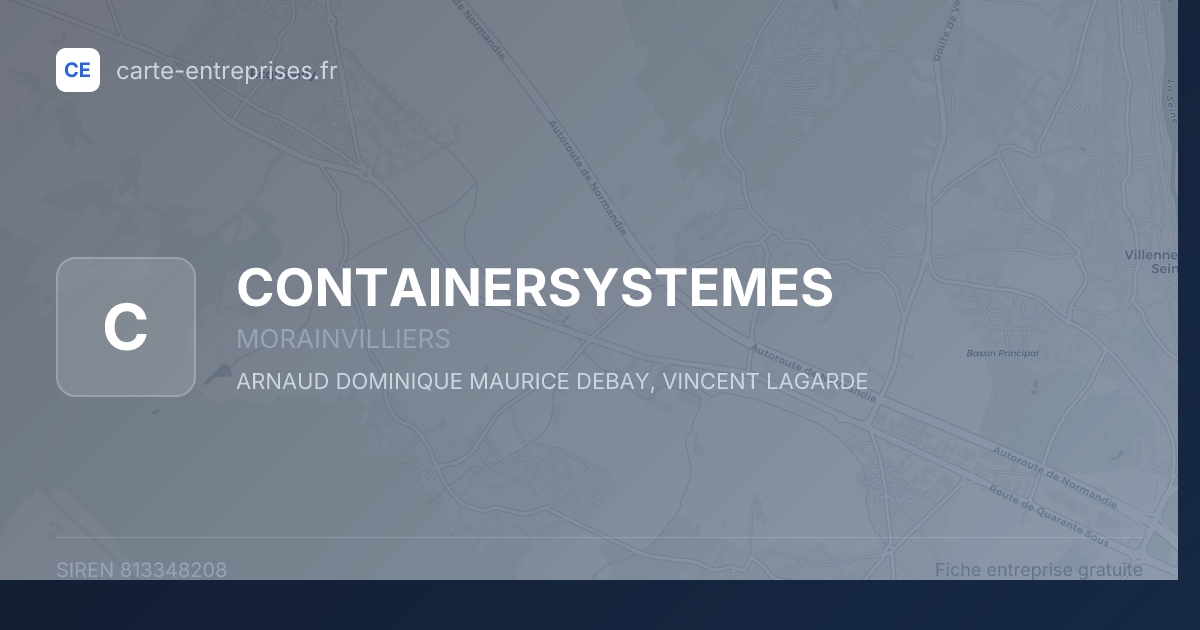 CONTAINERSYSTEMES — 813348208 — fiche entreprise