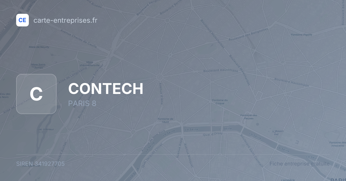 CONTECH — 341927705 — fiche entreprise