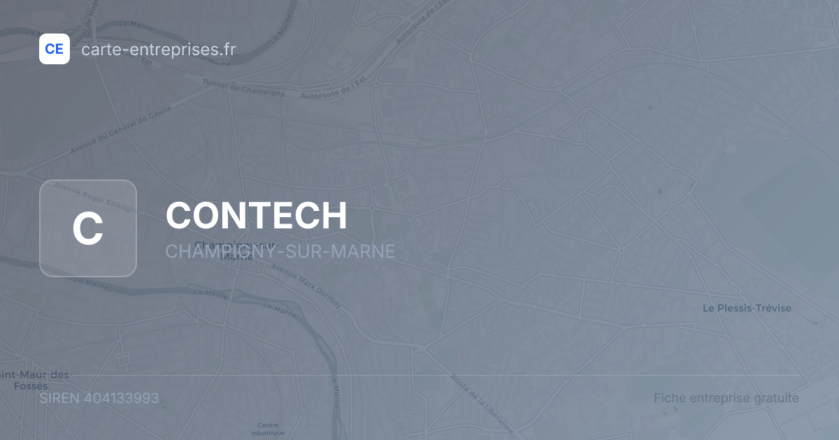CONTECH — 404133993 — fiche entreprise