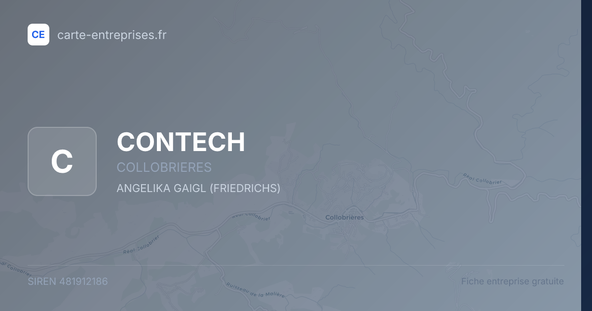 CONTECH — 481912186 — fiche entreprise