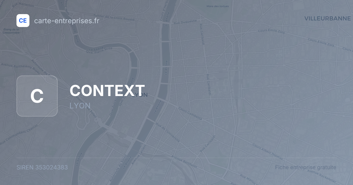 CONTEXT — 353024383 — fiche entreprise