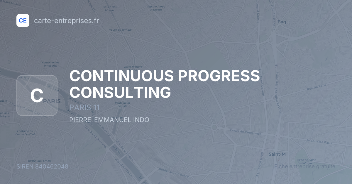CONTINUOUS PROGRESS CONSULTING — 840462048 — fiche entreprise