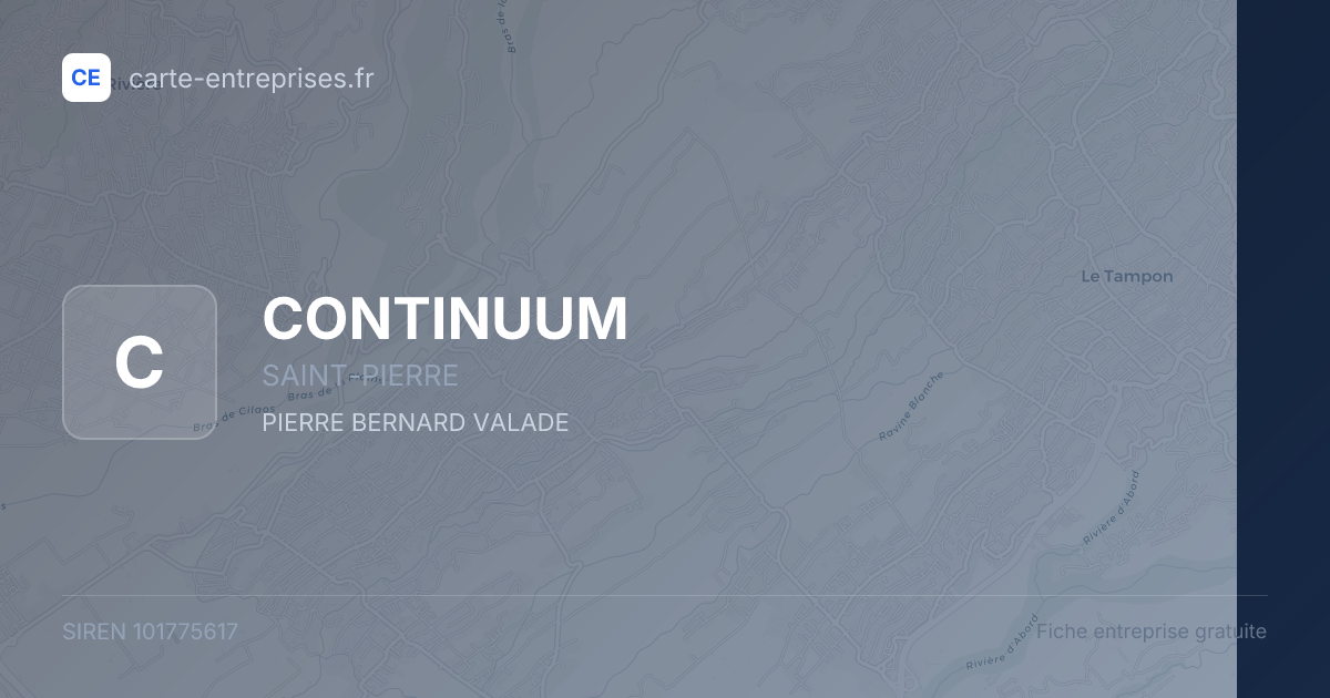 CONTINUUM — 101775617 — fiche entreprise