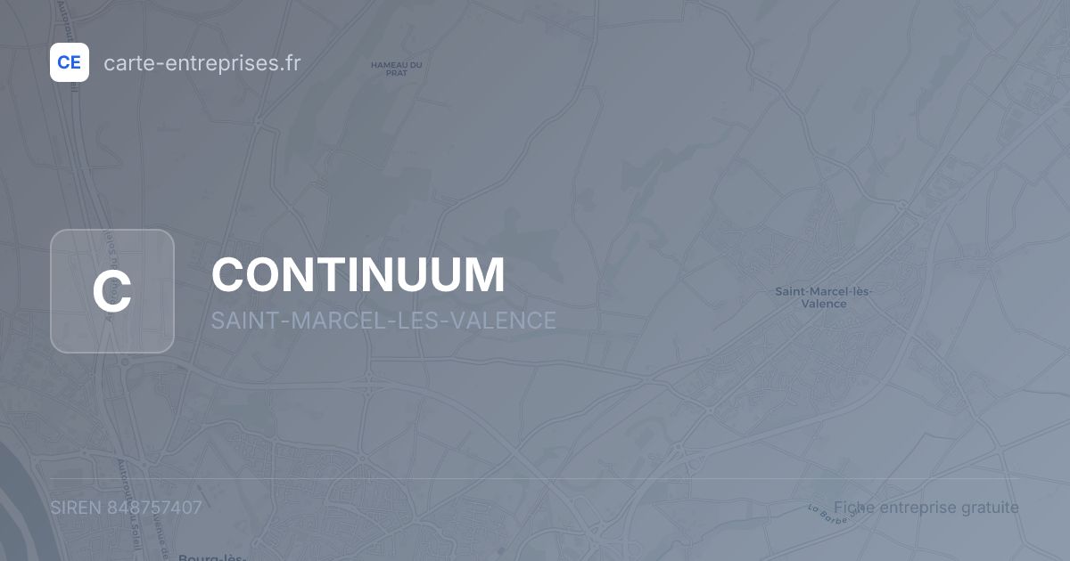 CONTINUUM — 848757407 — fiche entreprise