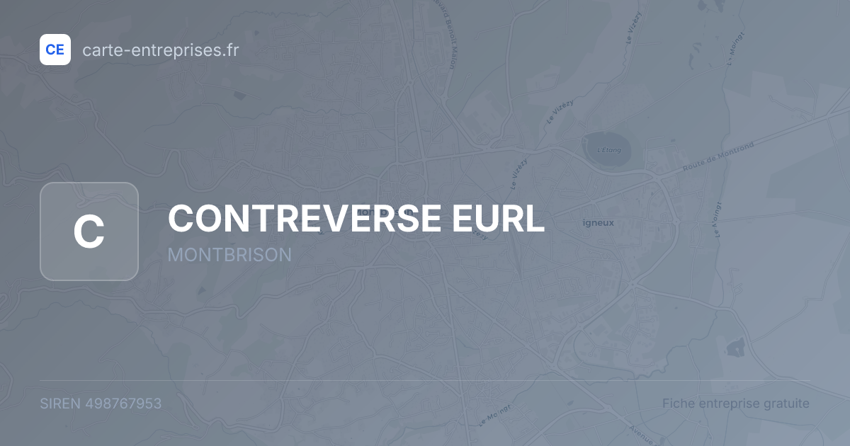 CONTREVERSE EURL — 498767953 — fiche entreprise
