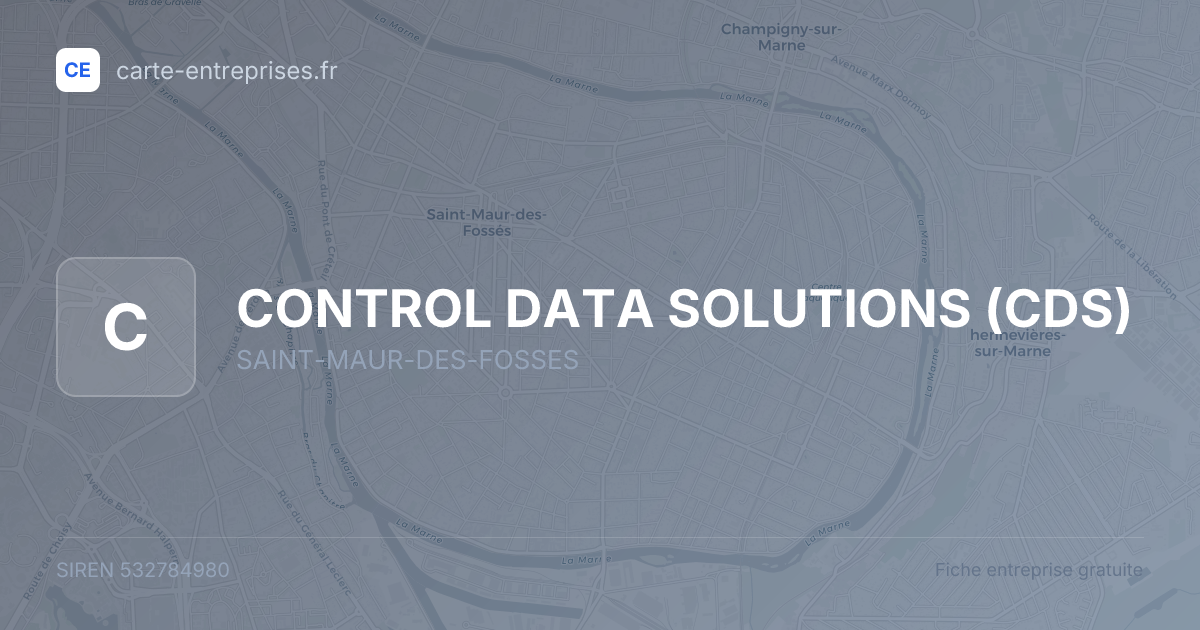CONTROL DATA SOLUTIONS (CDS) — 532784980 — fiche entreprise