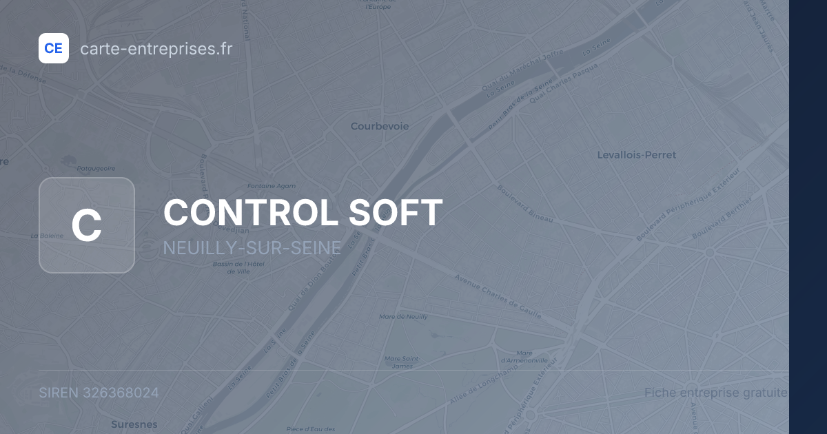 CONTROL SOFT — 326368024 — fiche entreprise
