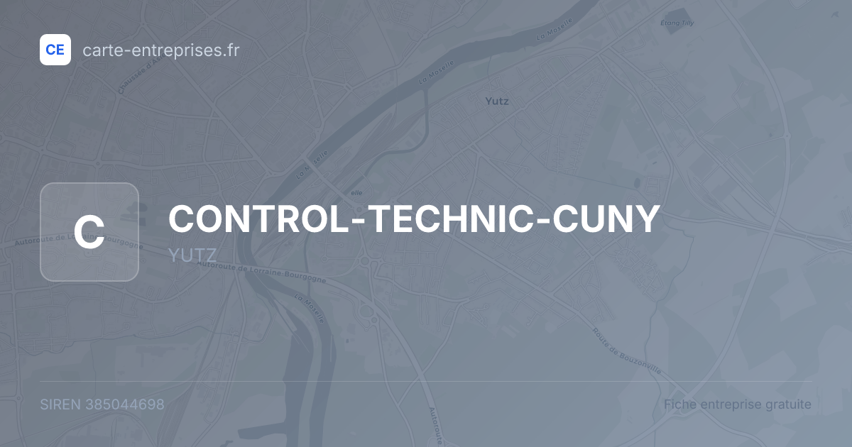 CONTROL-TECHNIC-CUNY — 385044698 — fiche entreprise