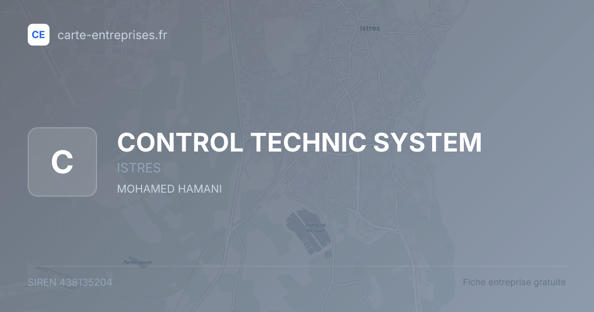 CONTROL TECHNIC SYSTEM — 438135204 — fiche entreprise