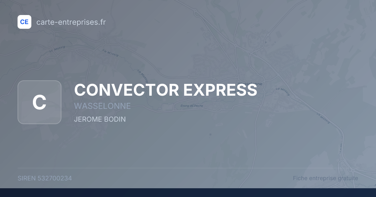 CONVECTOR EXPRESS — 532700234 — fiche entreprise