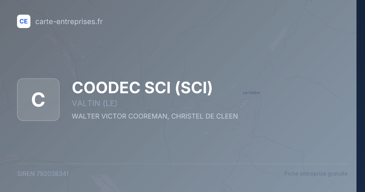 COODEC SCI (SCI) — 792038341 — fiche entreprise