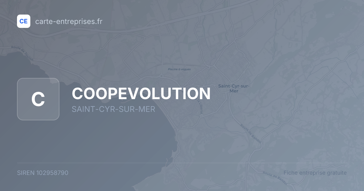 COOPEVOLUTION — 102958790 — fiche entreprise
