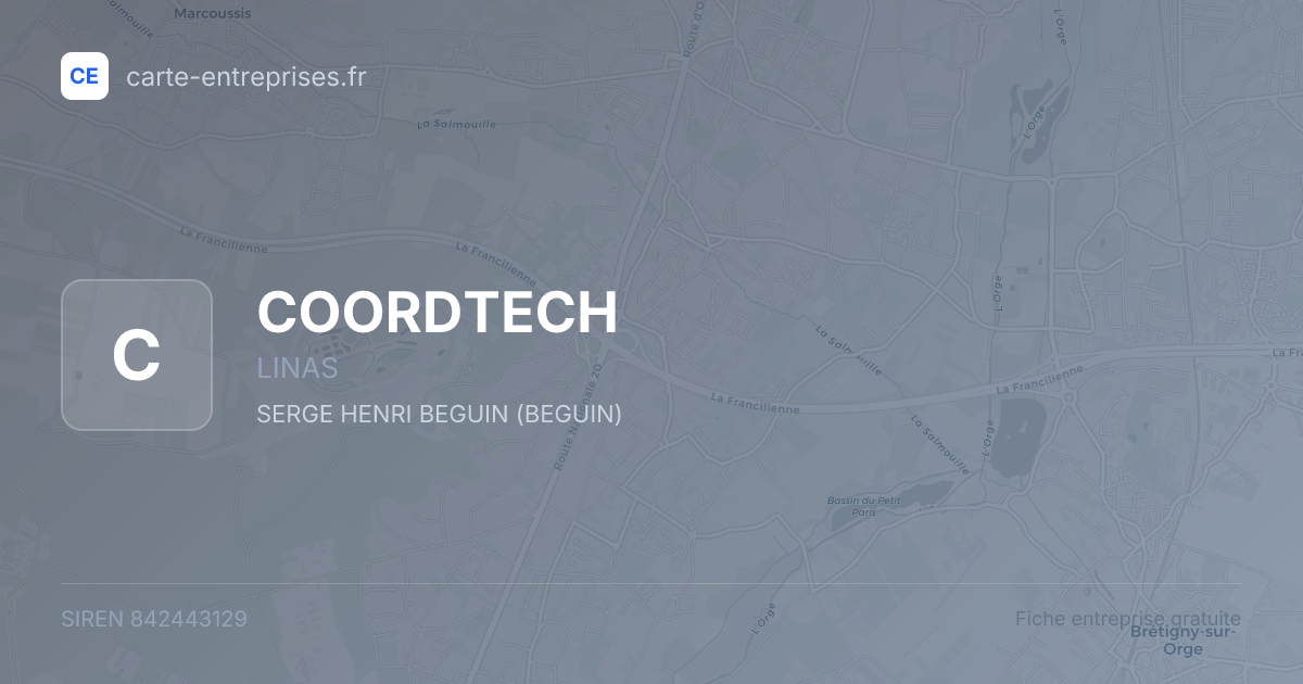 COORDTECH — 842443129 — fiche entreprise