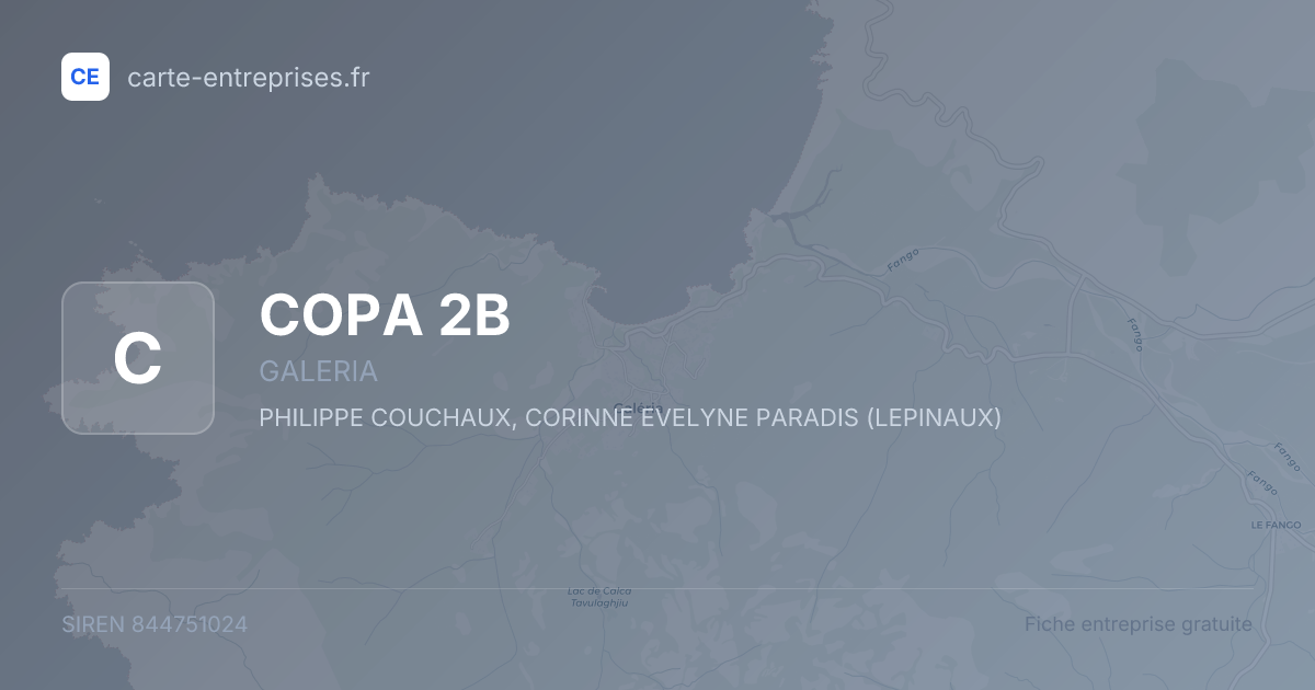 COPA 2B — 844751024 — fiche entreprise