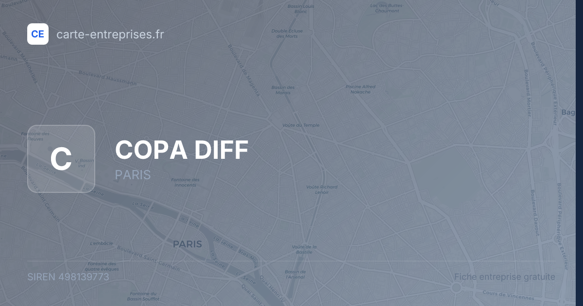 COPA DIFF — 498139773 — fiche entreprise