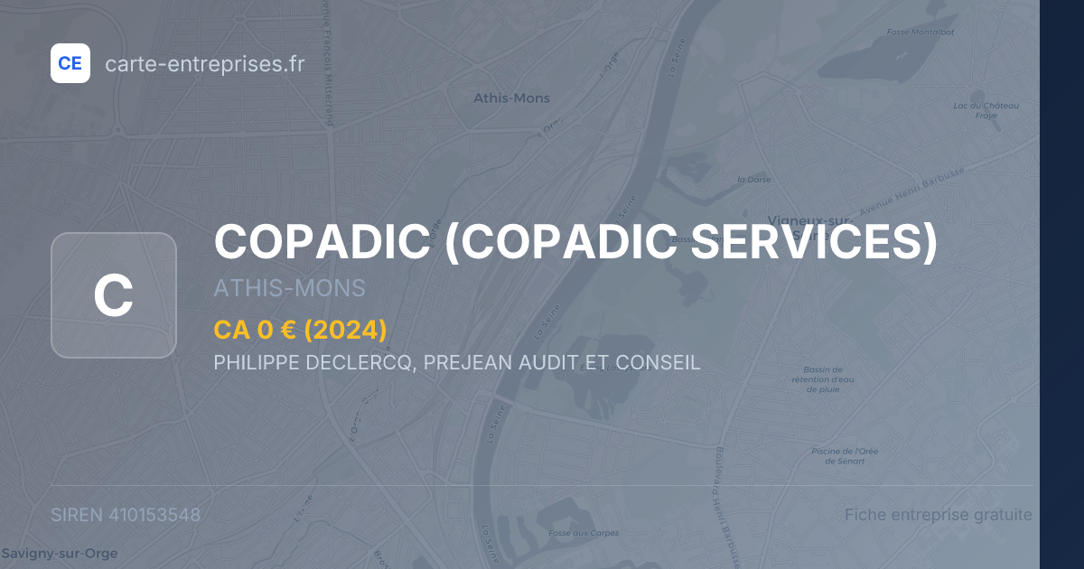 COPADIC (COPADIC SERVICES) — 410153548 — fiche entreprise