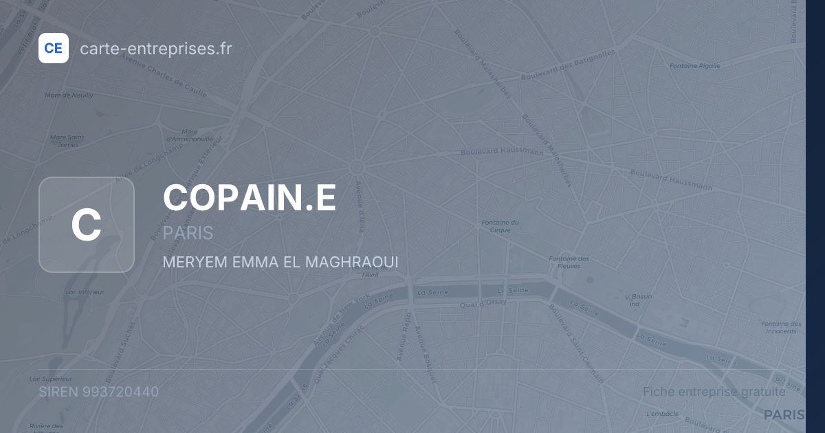 COPAIN.E — 993720440 — fiche entreprise