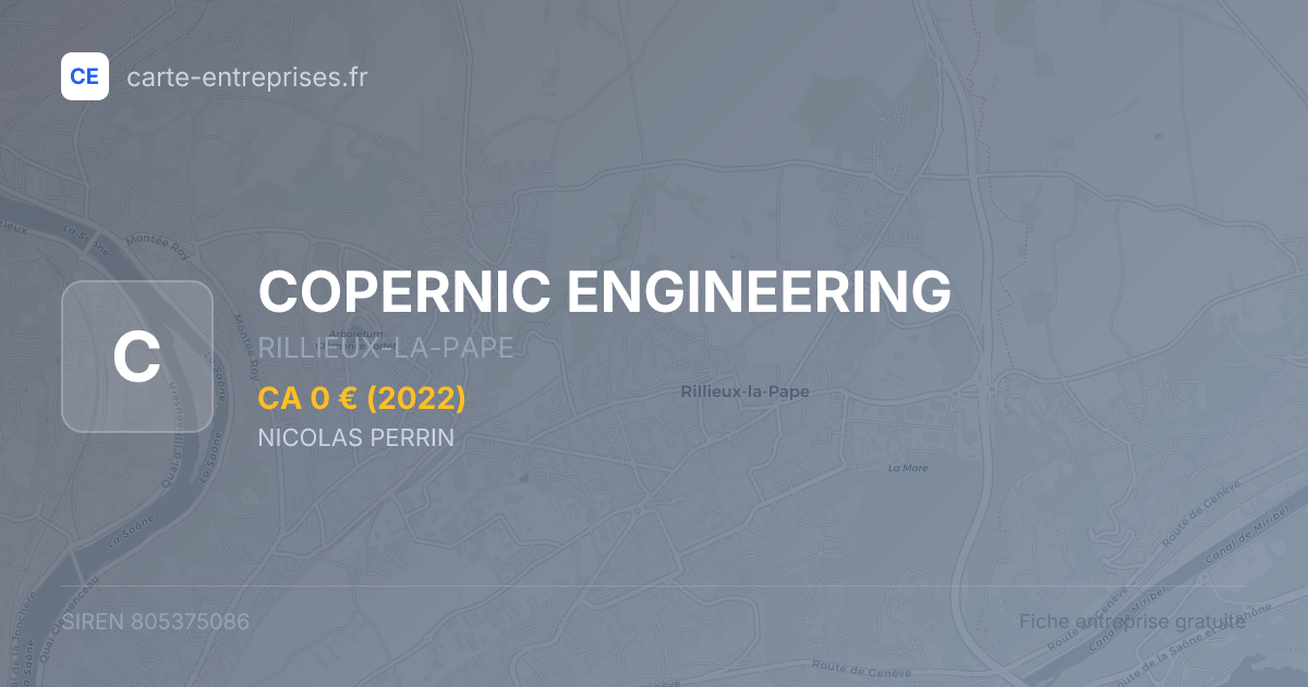 COPERNIC ENGINEERING — 805375086 — fiche entreprise