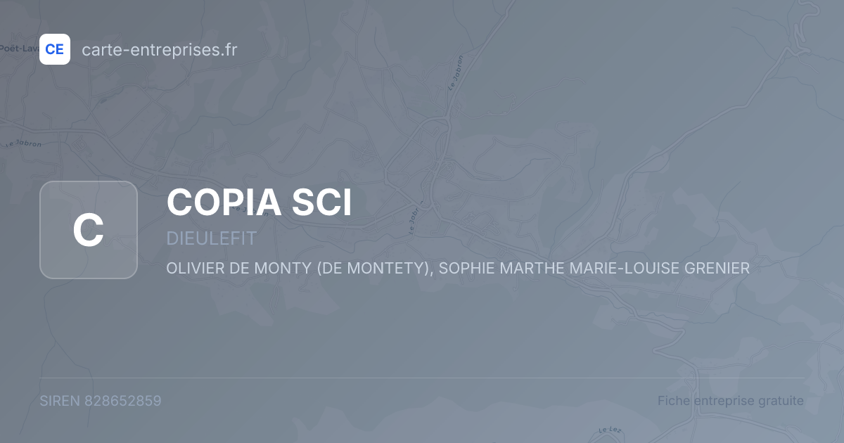 COPIA SCI — 828652859 — fiche entreprise