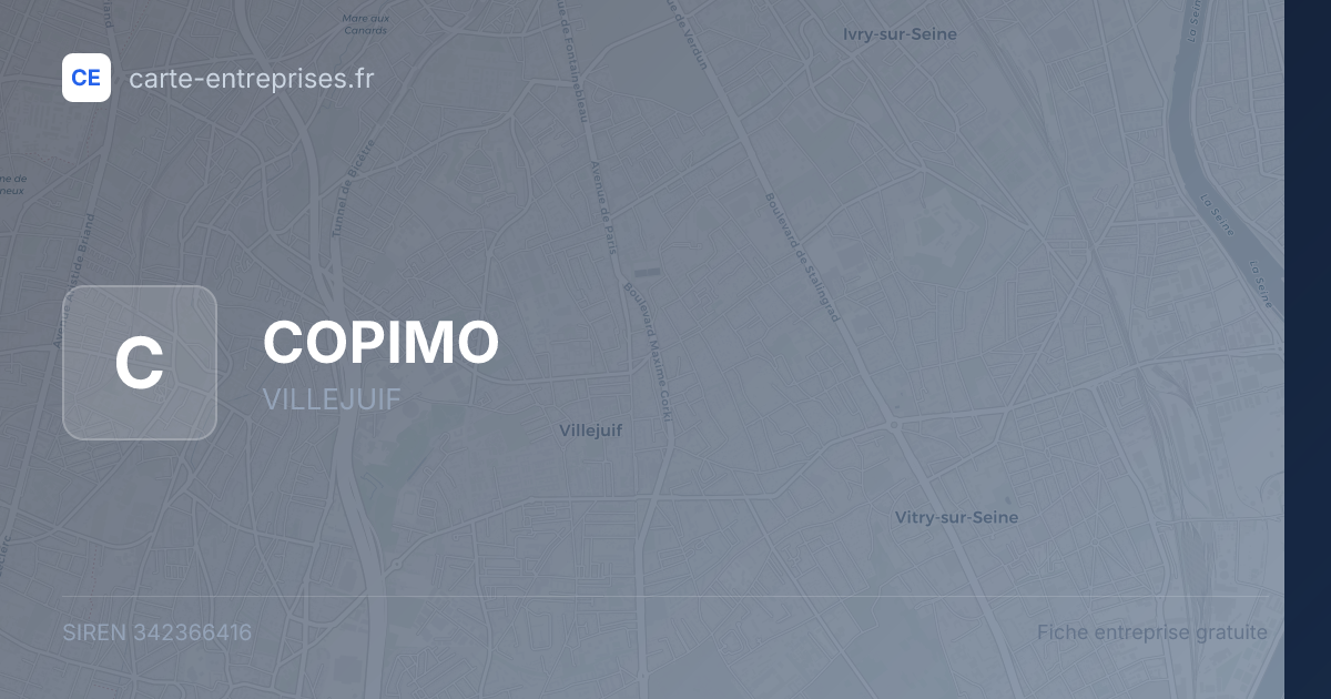 COPIMO — 342366416 — fiche entreprise