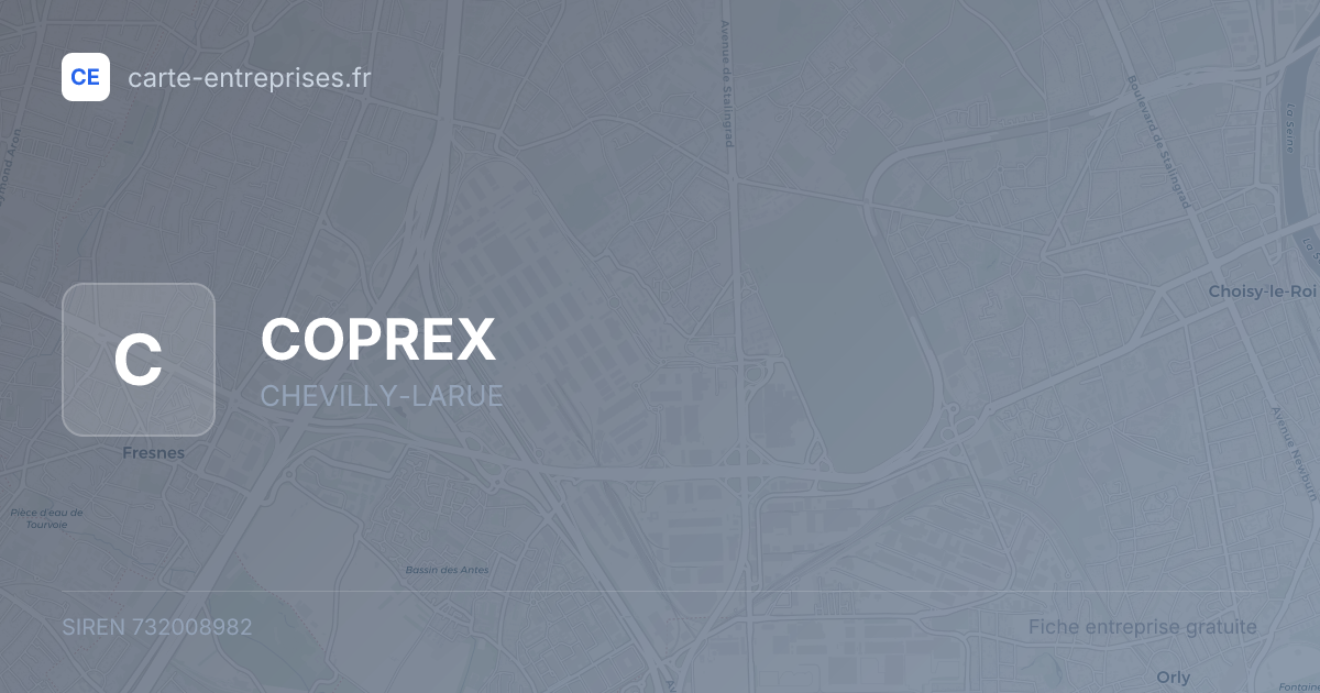 COPREX — 732008982 — fiche entreprise