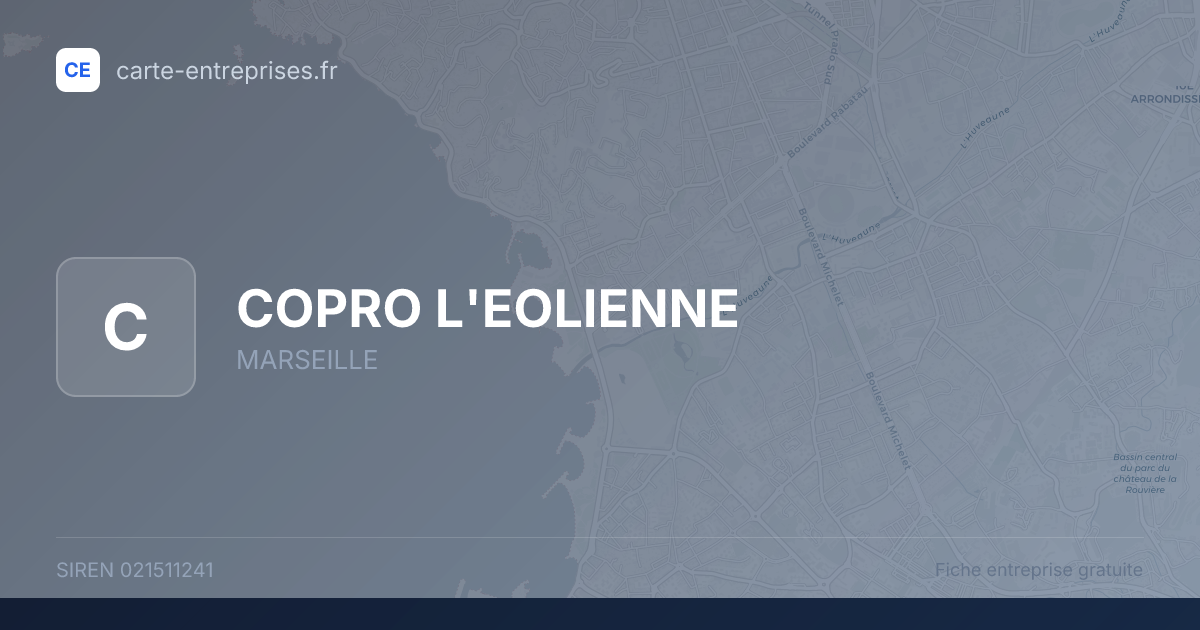COPRO L'EOLIENNE — 021511241 — fiche entreprise
