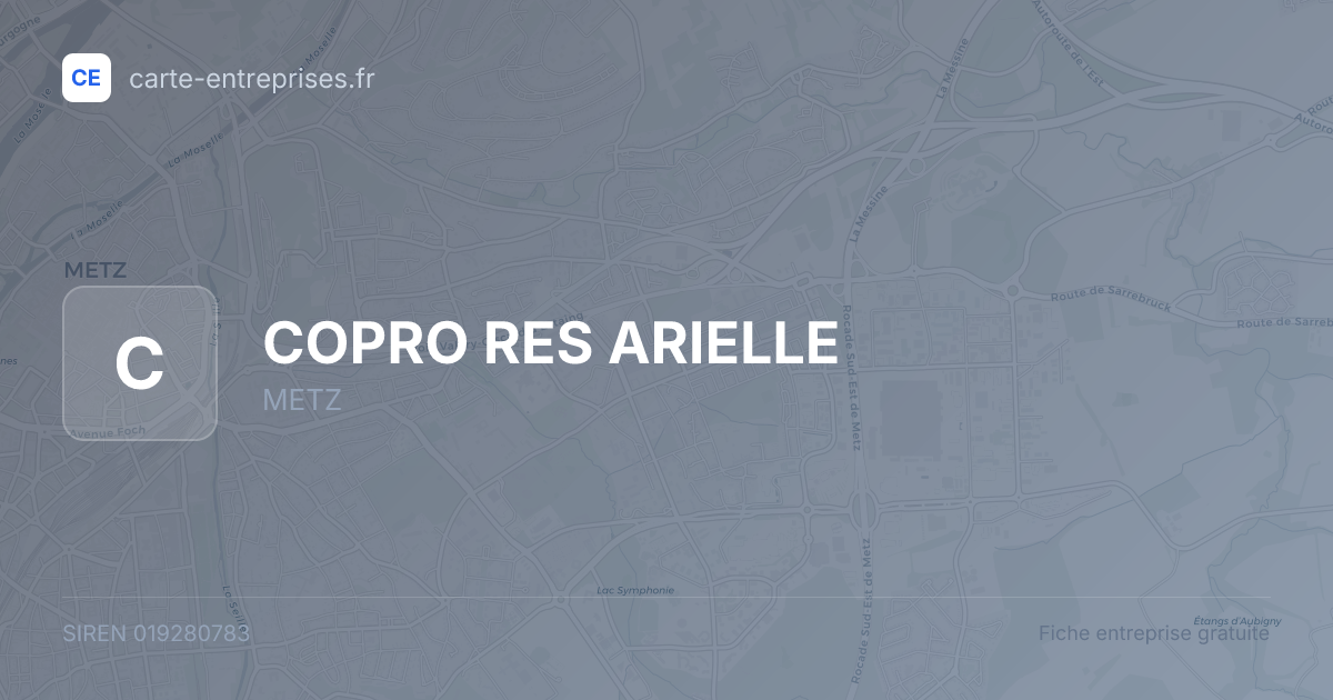 COPRO RES ARIELLE — 019280783 — fiche entreprise