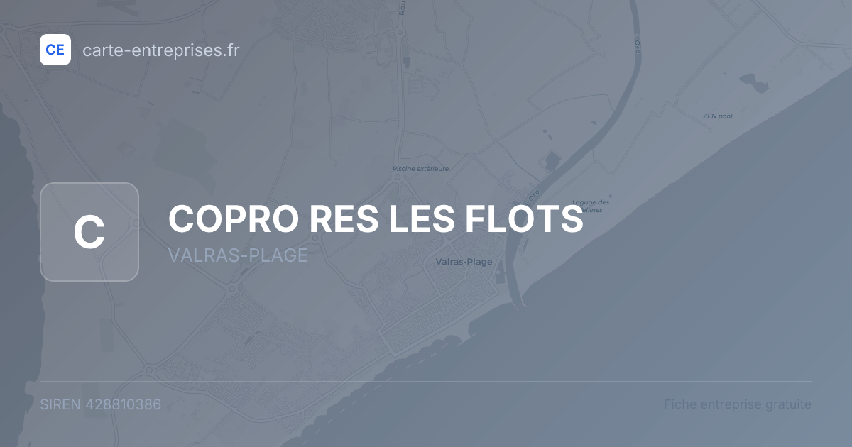 COPRO RES LES FLOTS — 428810386 — fiche entreprise