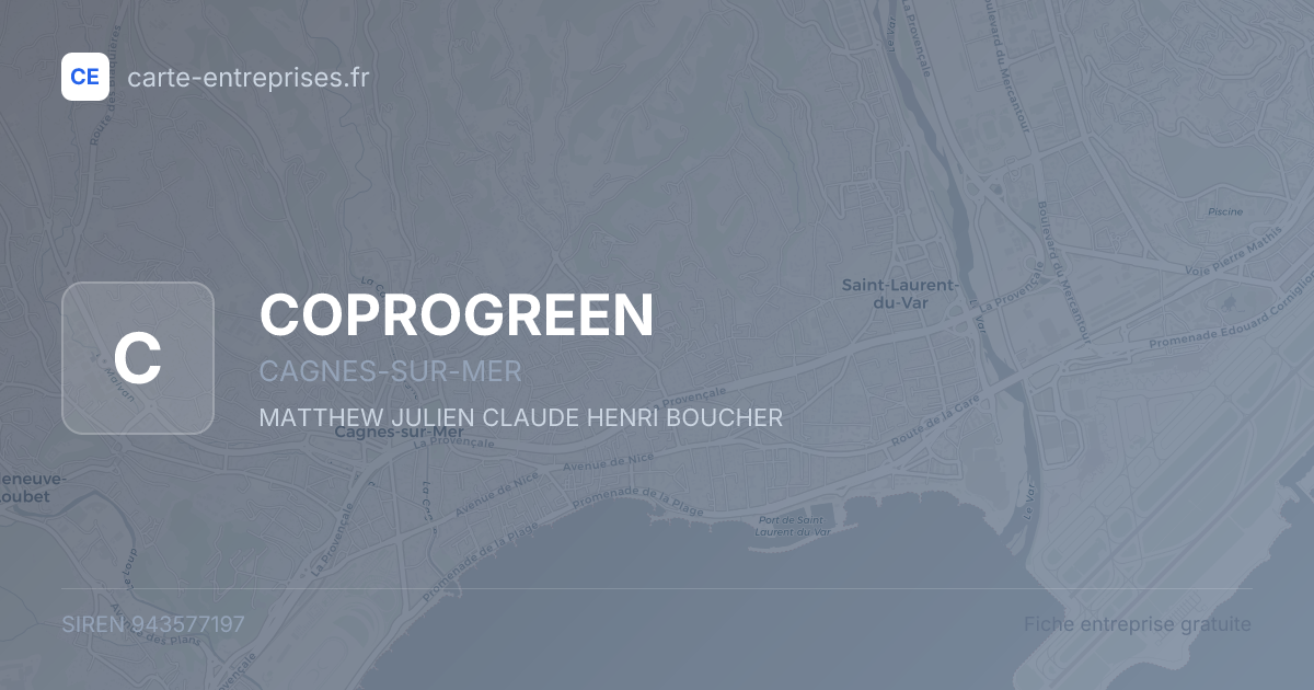 COPROGREEN — 943577197 — fiche entreprise