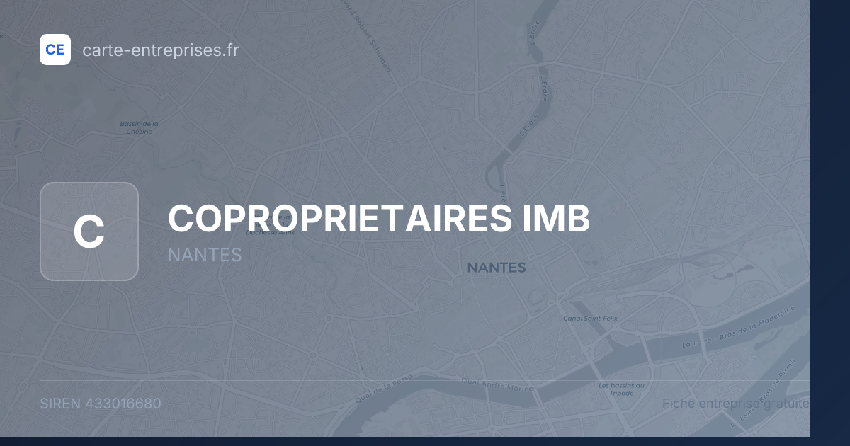 COPROPRIETAIRES IMB — 433016680 — fiche entreprise