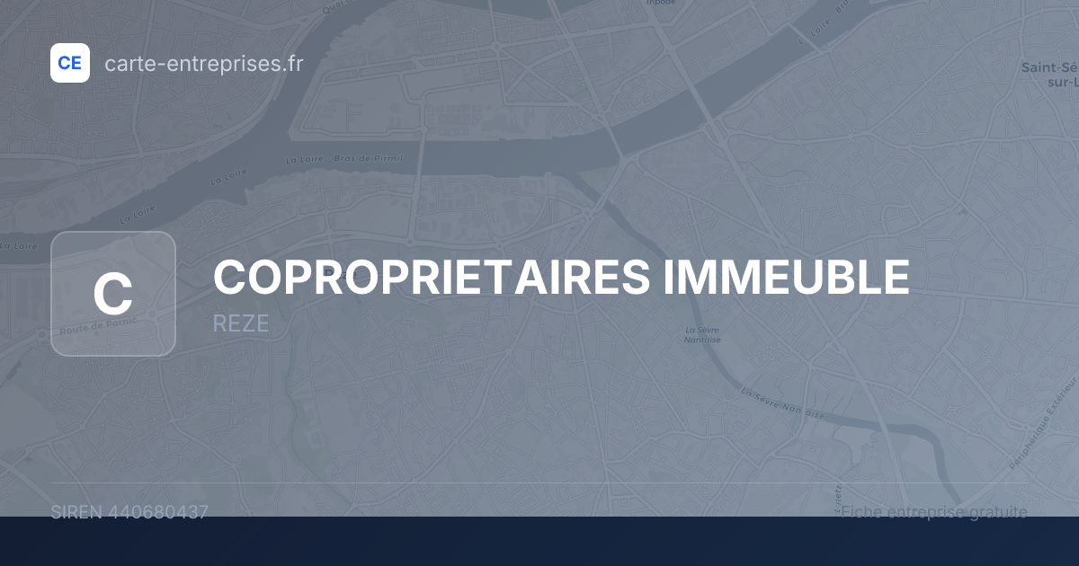 COPROPRIETAIRES IMMEUBLE — 440680437 — fiche entreprise