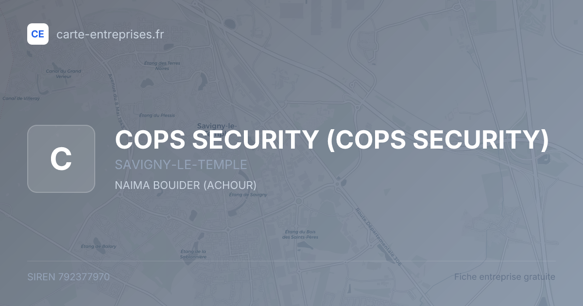 COPS SECURITY — 792377970 — fiche entreprise
