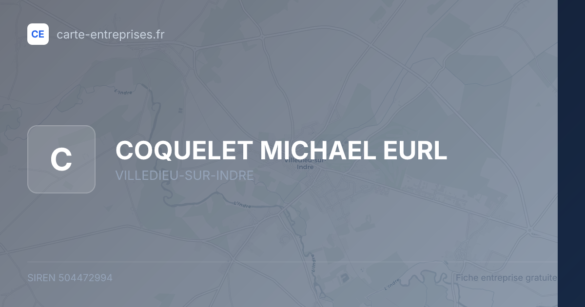 COQUELET MICHAEL EURL — 504472994 — fiche entreprise