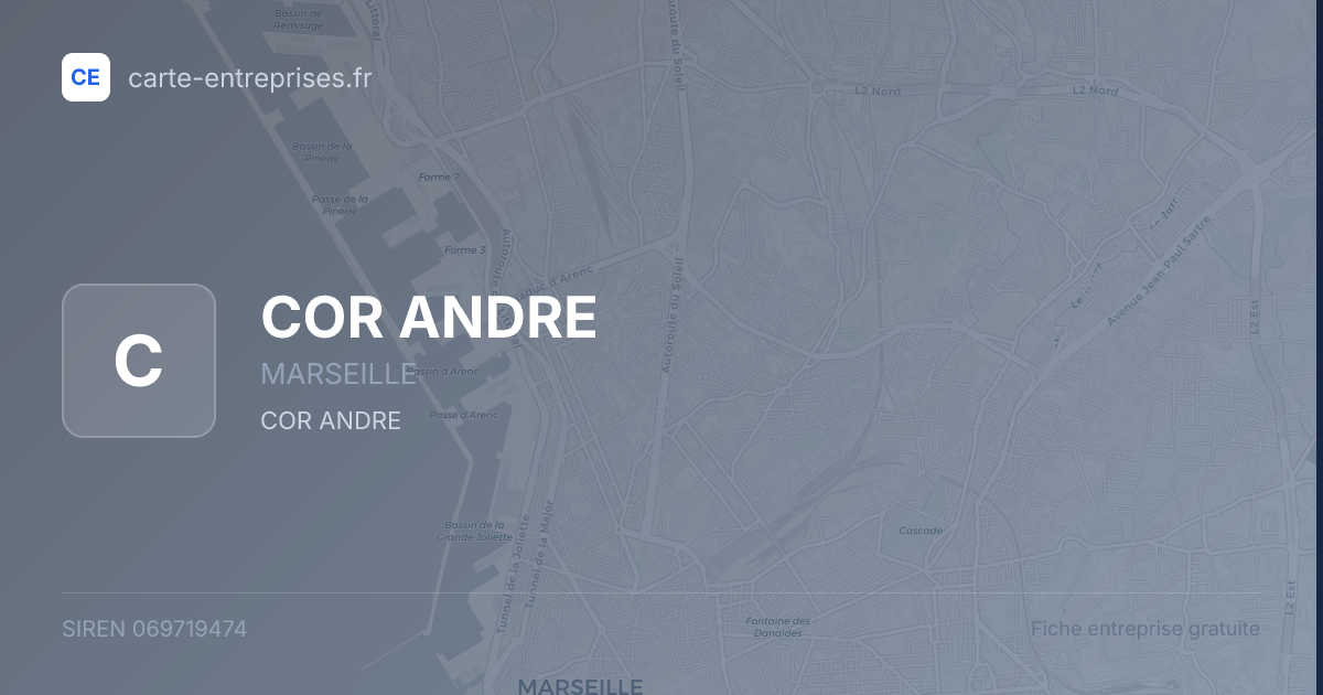 COR ANDRE — 069719474 — fiche entreprise