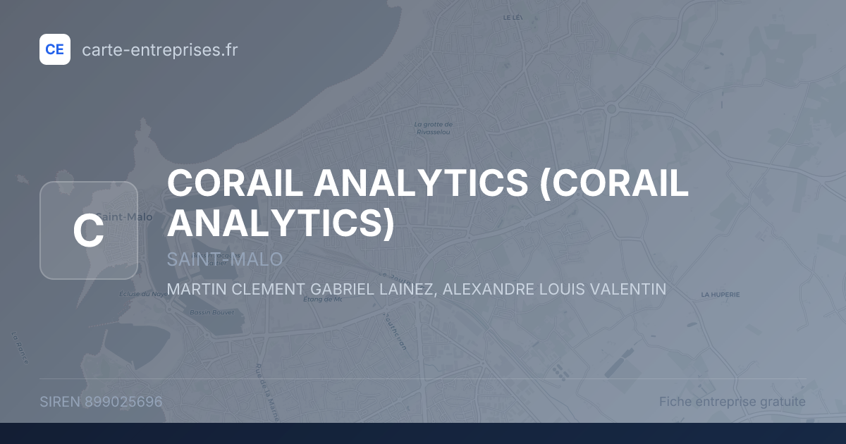 CORAIL ANALYTICS — 899025696 — fiche entreprise