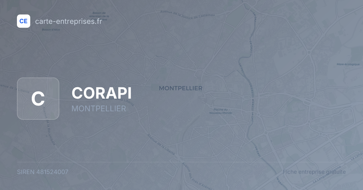 CORAPI — 481524007 — fiche entreprise