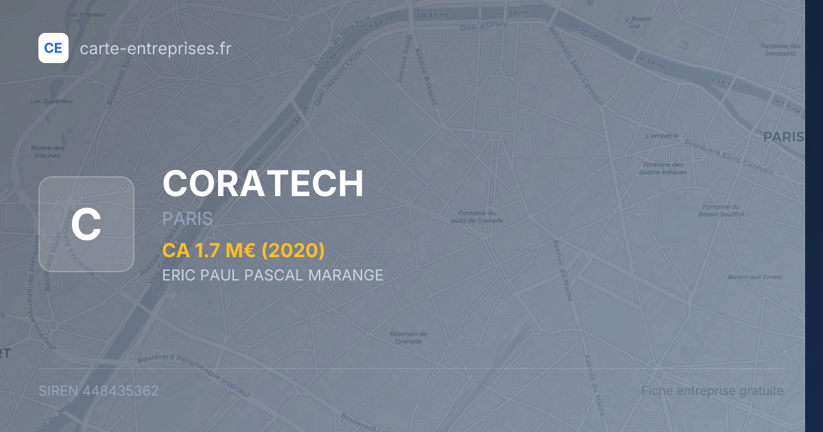 CORATECH — 448435362 — fiche entreprise