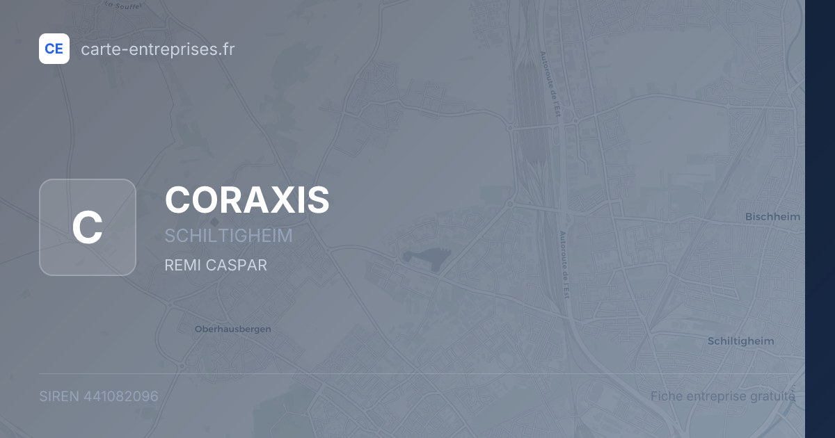 CORAXIS — 441082096 — fiche entreprise