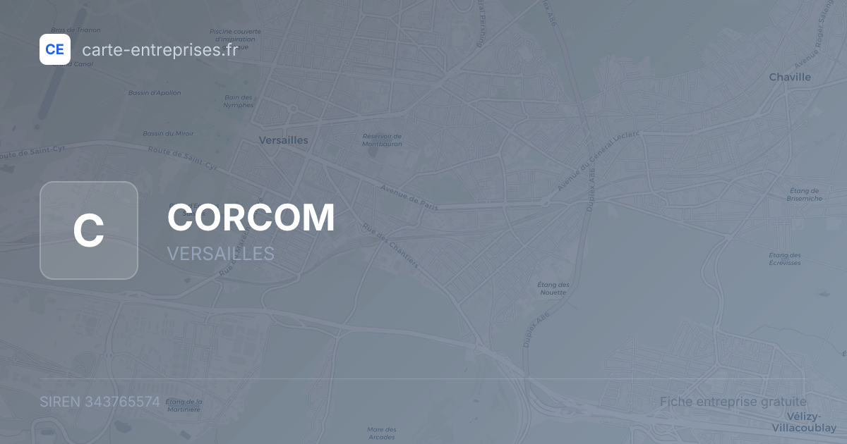 CORCOM — 343765574 — fiche entreprise